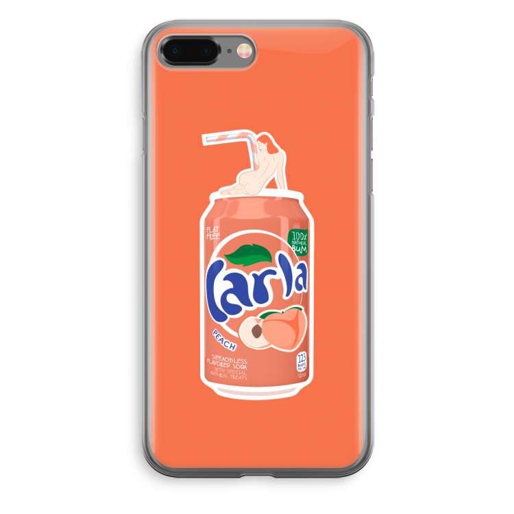 S(peach)less: iPhone 8 Plus Transparant Hoesje