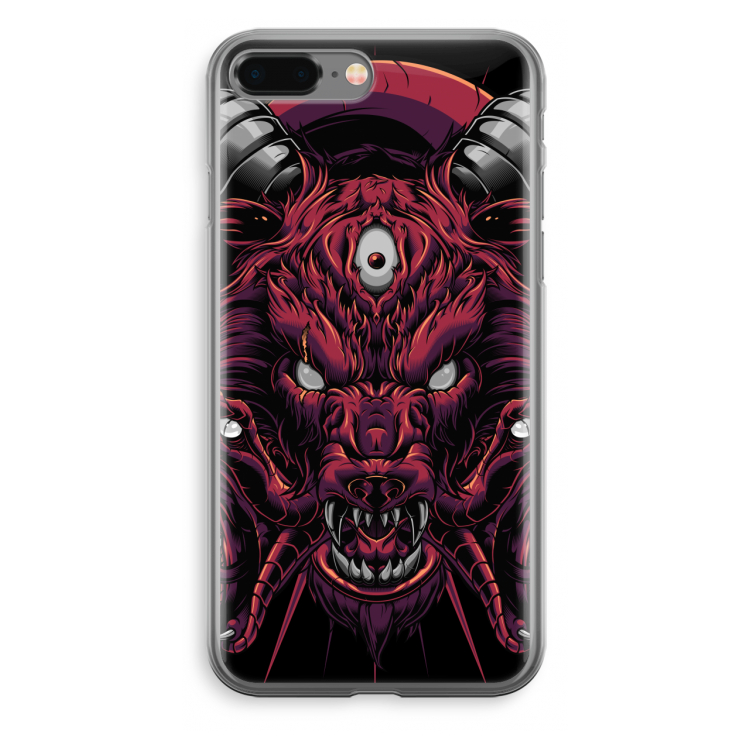 Hell Hound and Serpents: iPhone 8 Plus Transparant Hoesje