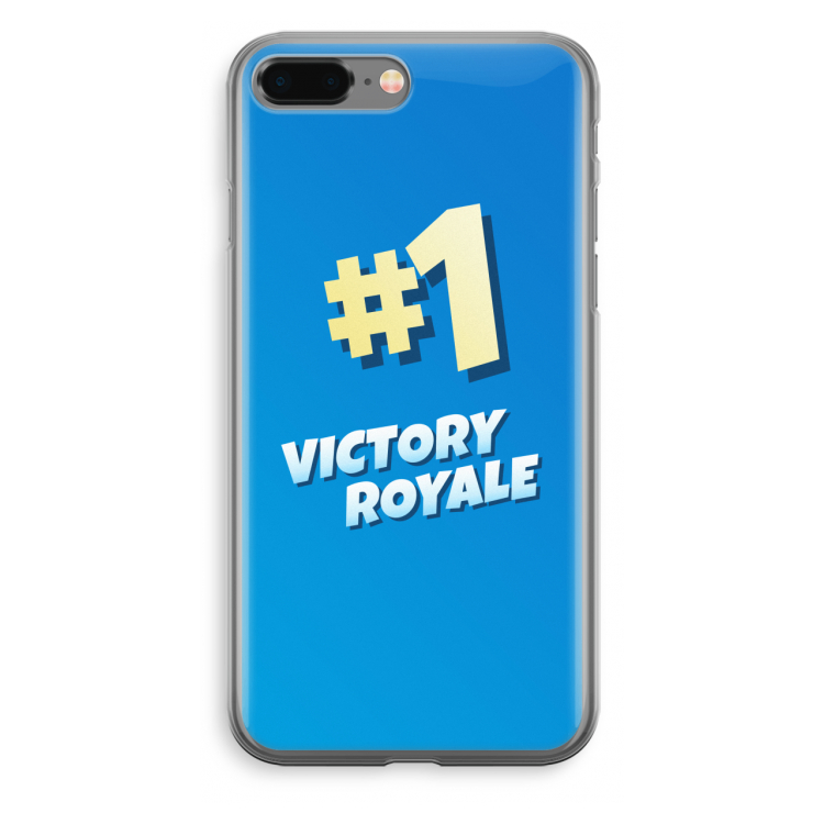 Victory Royale: iPhone 8 Plus Transparant Hoesje