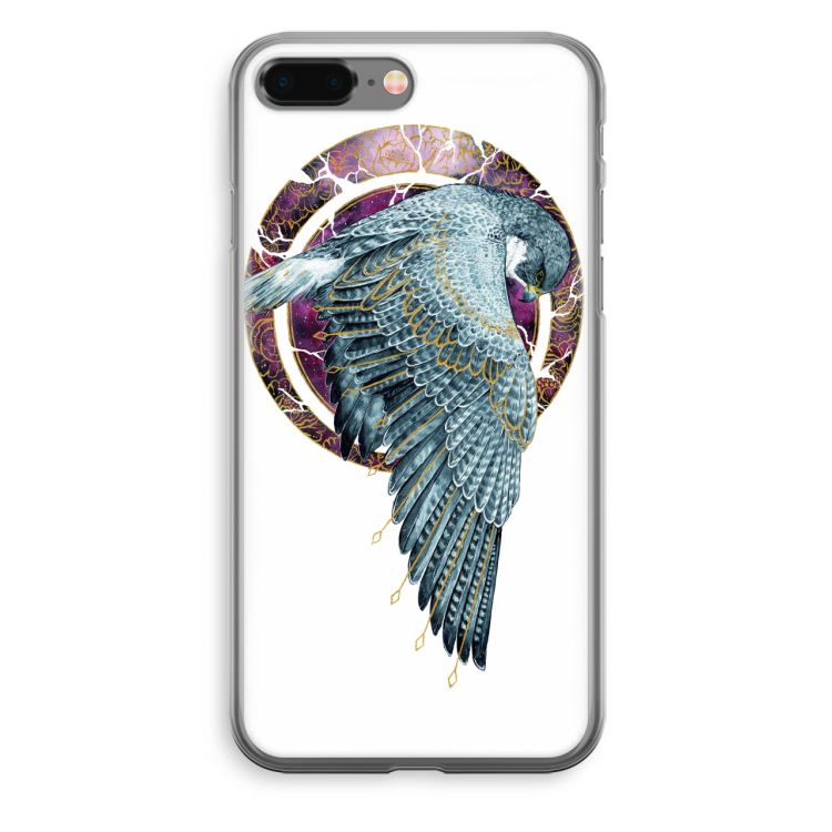 Golden Falcon: iPhone 8 Plus Transparant Hoesje