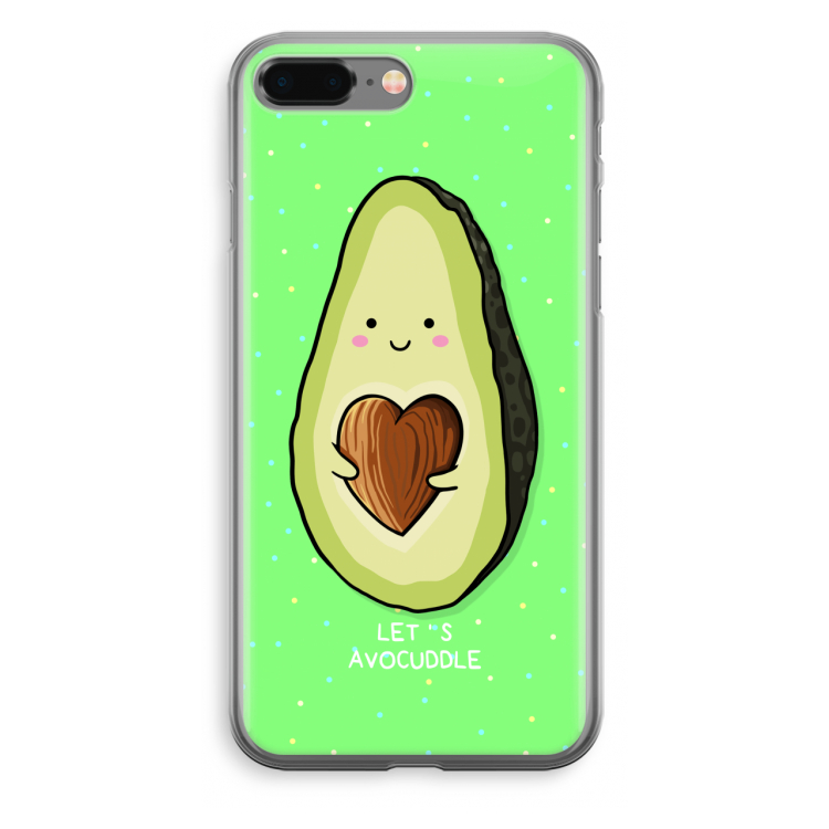 Avocuddle: iPhone 8 Plus Transparant Hoesje