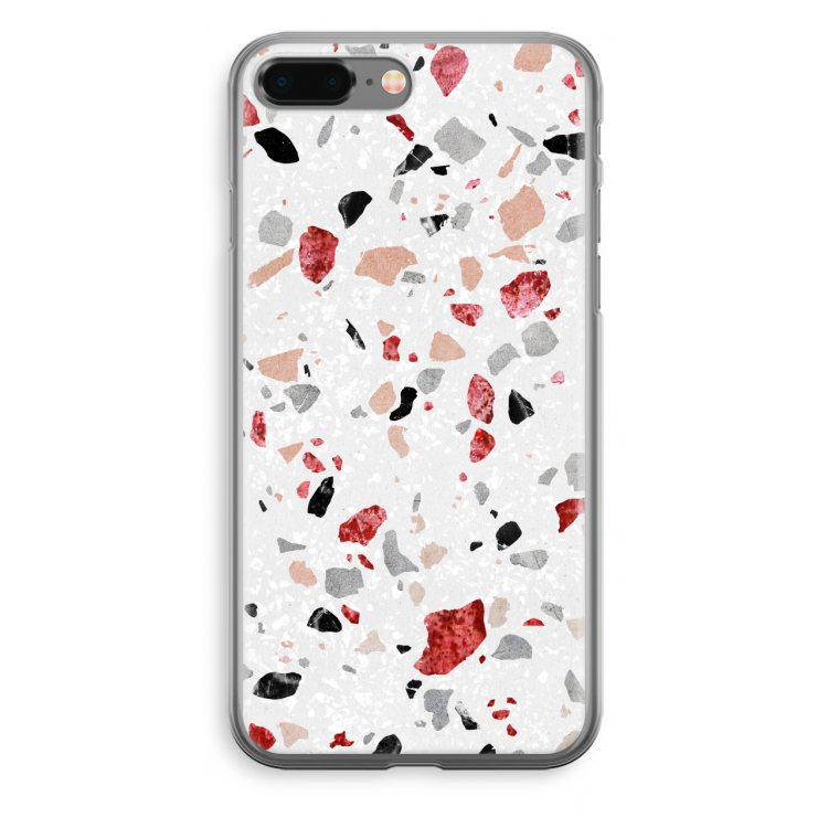 Terrazzo N°12: iPhone 8 Plus Transparant Hoesje