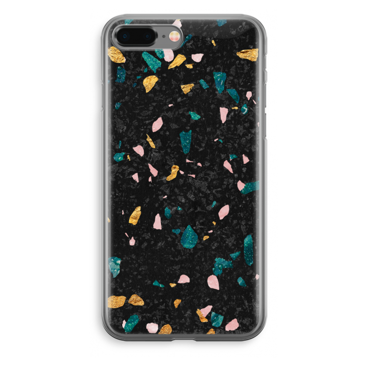 Terrazzo N°10: iPhone 8 Plus Transparant Hoesje