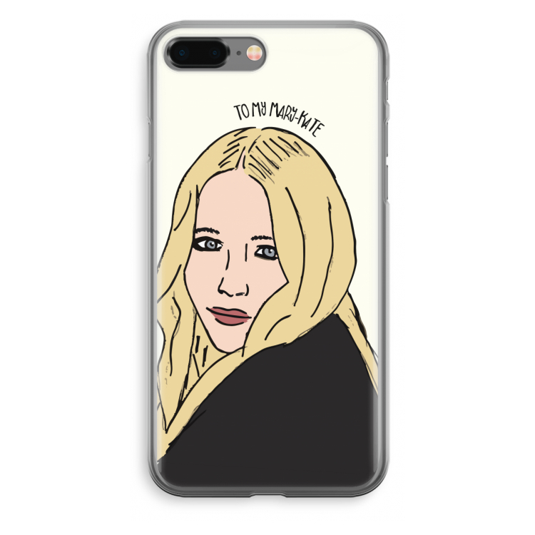 Mary Kate: iPhone 8 Plus Transparant Hoesje