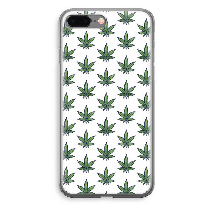 Weed: iPhone 8 Plus Transparant Hoesje