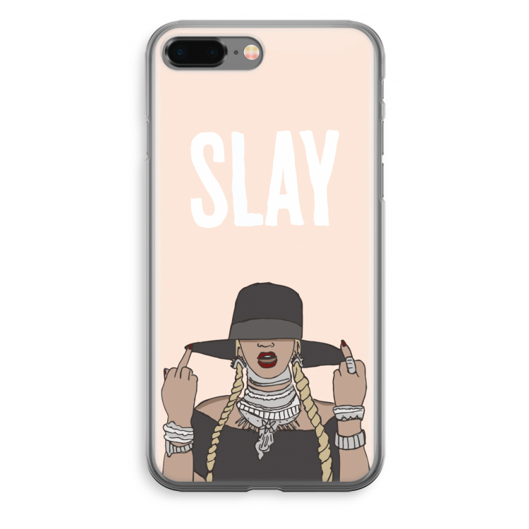 Slay All Day: iPhone 8 Plus Transparant Hoesje
