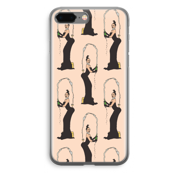 Pop Some Kim: iPhone 8 Plus Transparant Hoesje