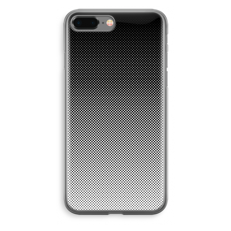 Musketon Halftone: iPhone 8 Plus Transparant Hoesje