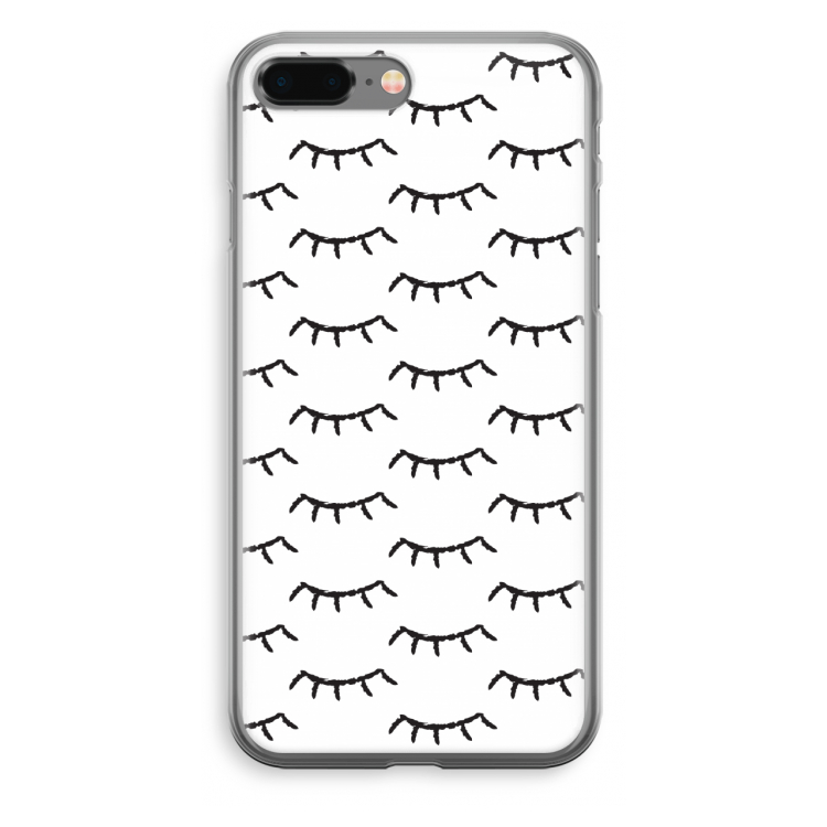 Wimpers: iPhone 8 Plus Transparant Hoesje