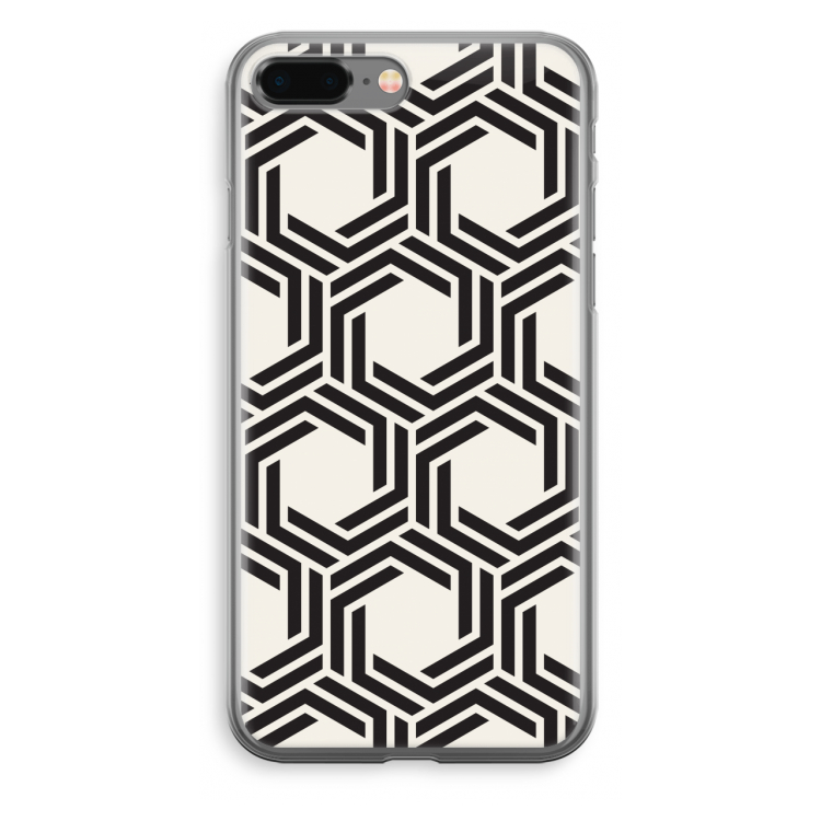 Geometrisch patroon: iPhone 8 Plus Transparant Hoesje