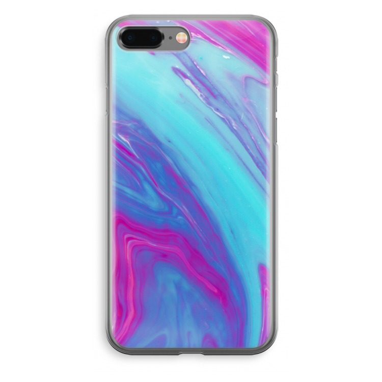Zweverige regenboog: iPhone 8 Plus Transparant Hoesje