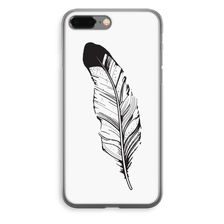 Pluim: iPhone 8 Plus Transparant Hoesje