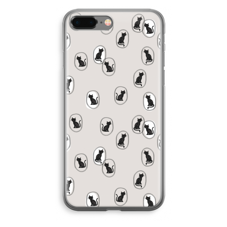 Miauw: iPhone 8 Plus Transparant Hoesje