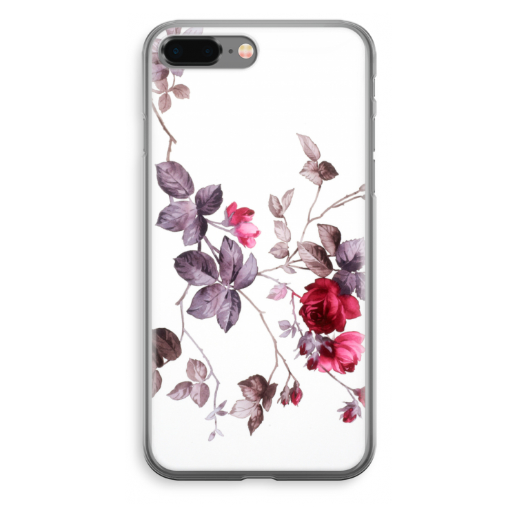 Mooie bloemen: iPhone 8 Plus Transparant Hoesje