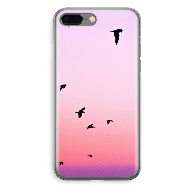Fly away: iPhone 8 Plus Transparant Hoesje