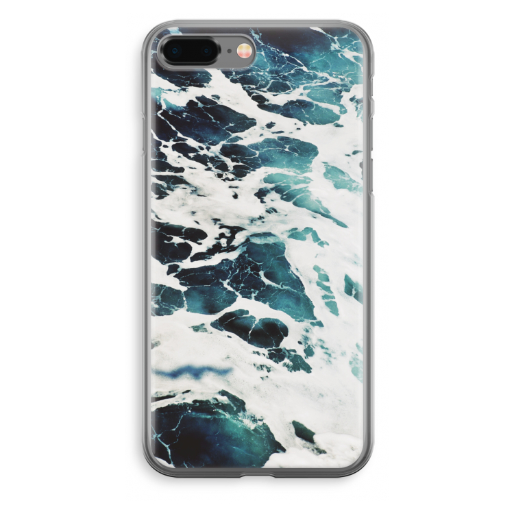 Golven: iPhone 8 Plus Transparant Hoesje