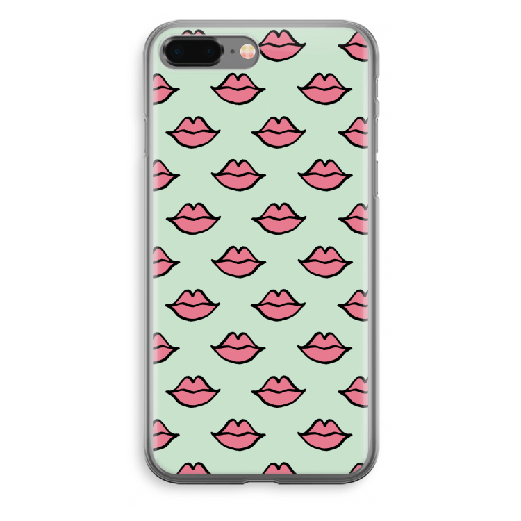 Lipjes: iPhone 8 Plus Transparant Hoesje