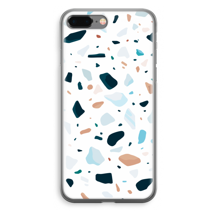 Terrazzo N°13: iPhone 8 Plus Transparant Hoesje