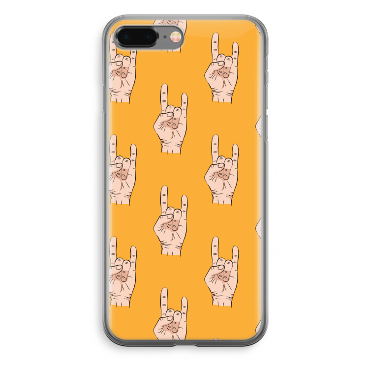 Rock: iPhone 8 Plus Transparant Hoesje