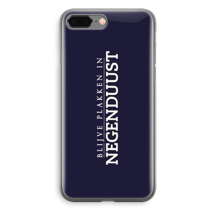 Blijve plakken in Negenduust: iPhone 8 Plus Transparant Hoesje
