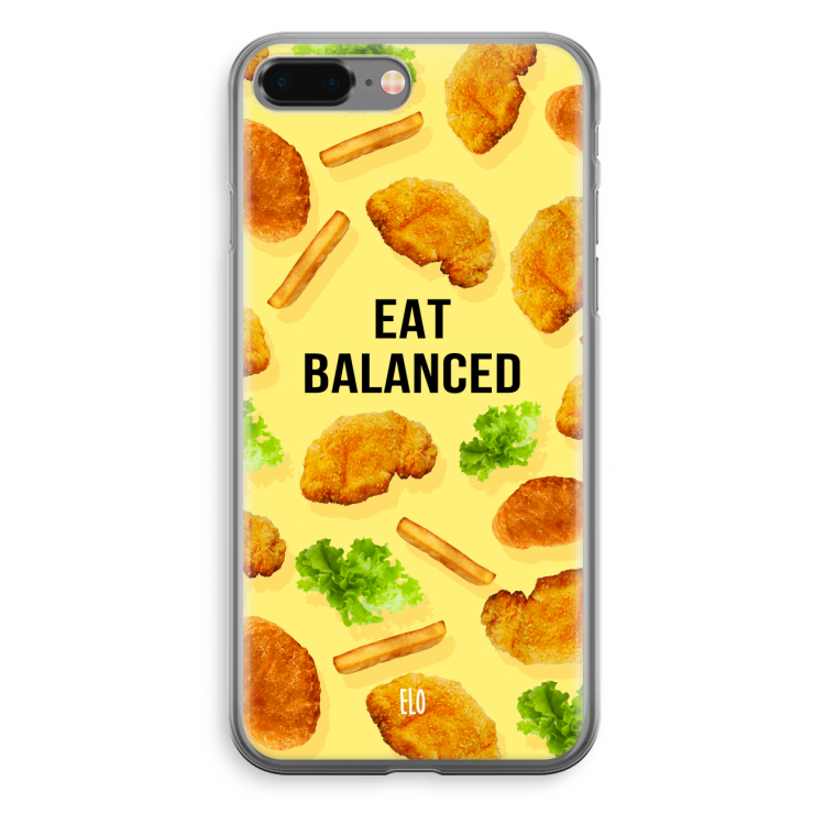 Eat Balanced: iPhone 8 Plus Transparant Hoesje