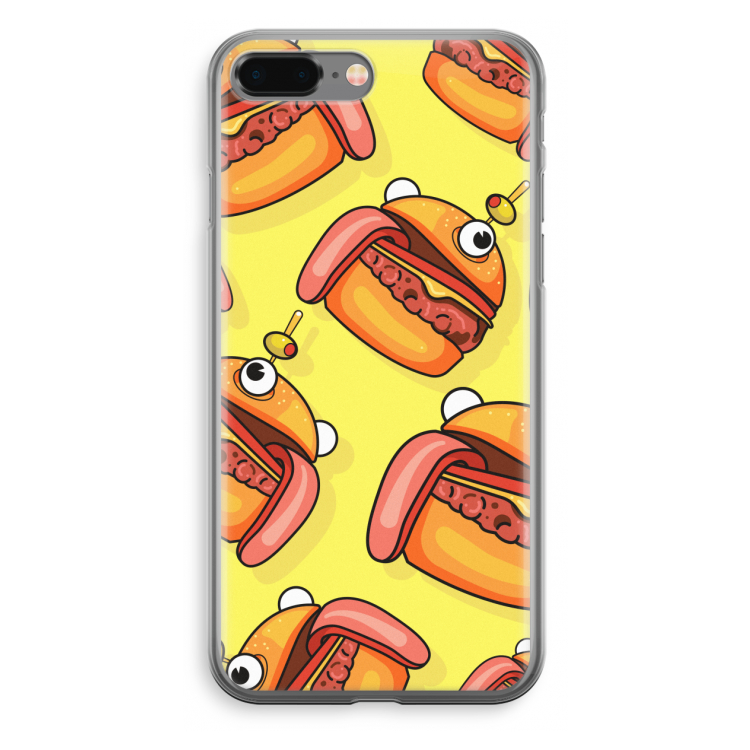 Hamburger: iPhone 8 Plus Transparant Hoesje