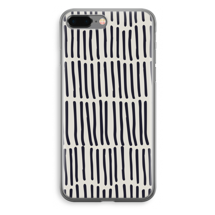 Moroccan stripes: iPhone 8 Plus Transparant Hoesje