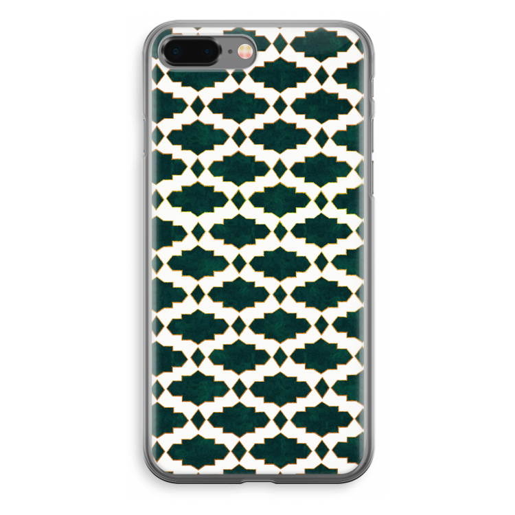 Moroccan tiles: iPhone 8 Plus Transparant Hoesje