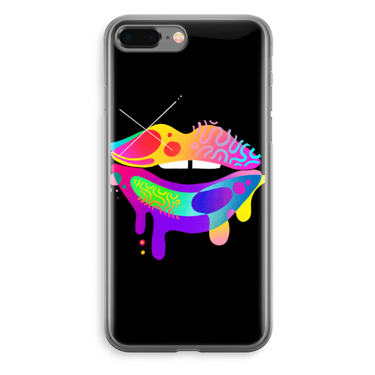 Lip Palette: iPhone 8 Plus Transparant Hoesje
