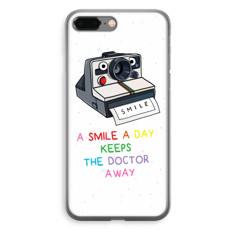 Smile: iPhone 8 Plus Transparant Hoesje