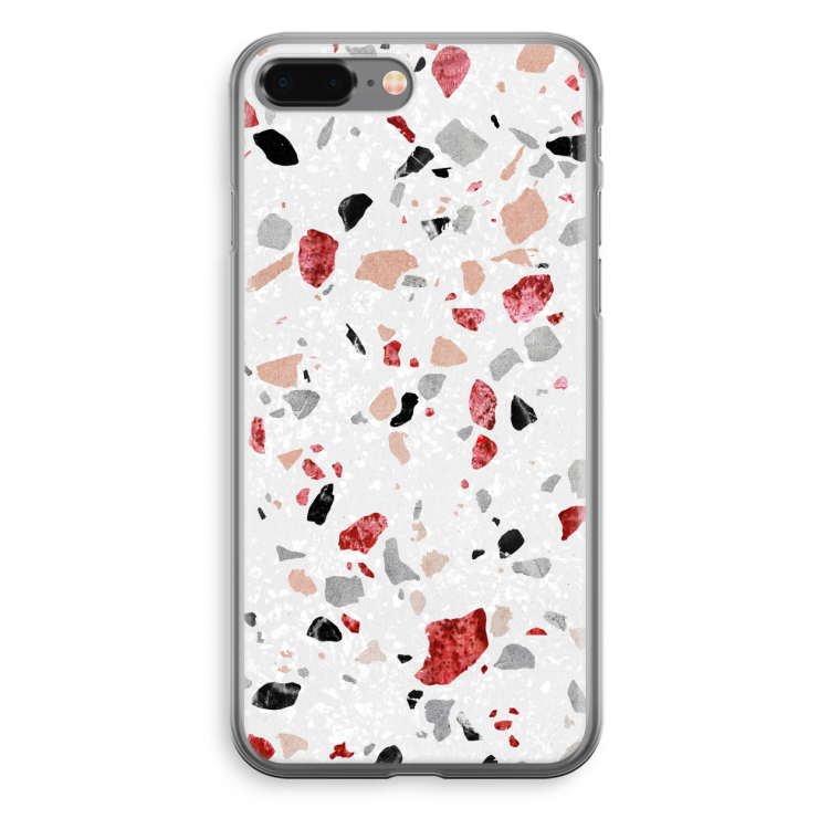 Terrazzo N°12: iPhone 8 Plus Transparant Hoesje