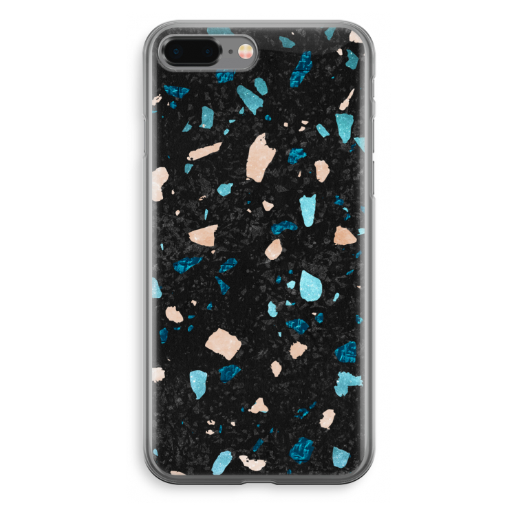 Terrazzo N°11: iPhone 8 Plus Transparant Hoesje