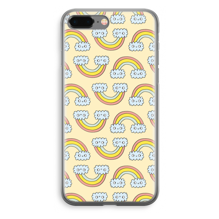 Regenboog: iPhone 8 Plus Transparant Hoesje