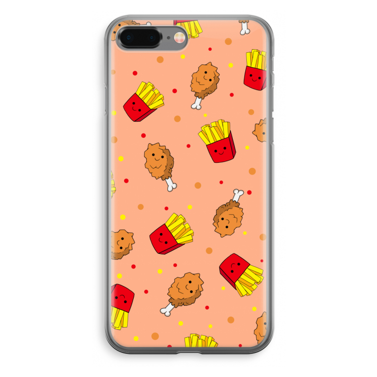 Chicken 'n Fries: iPhone 8 Plus Transparant Hoesje
