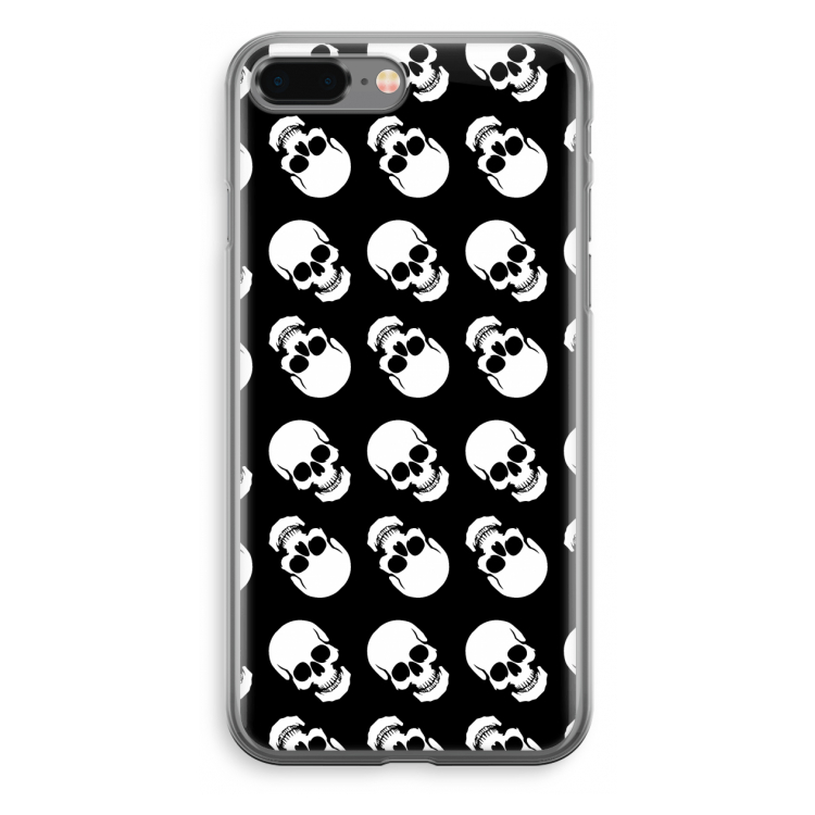 Musketon Skulls: iPhone 8 Plus Transparant Hoesje