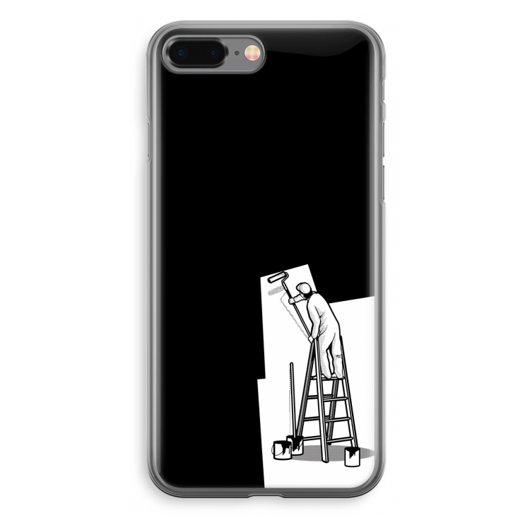 Musketon Painter: iPhone 8 Plus Transparant Hoesje