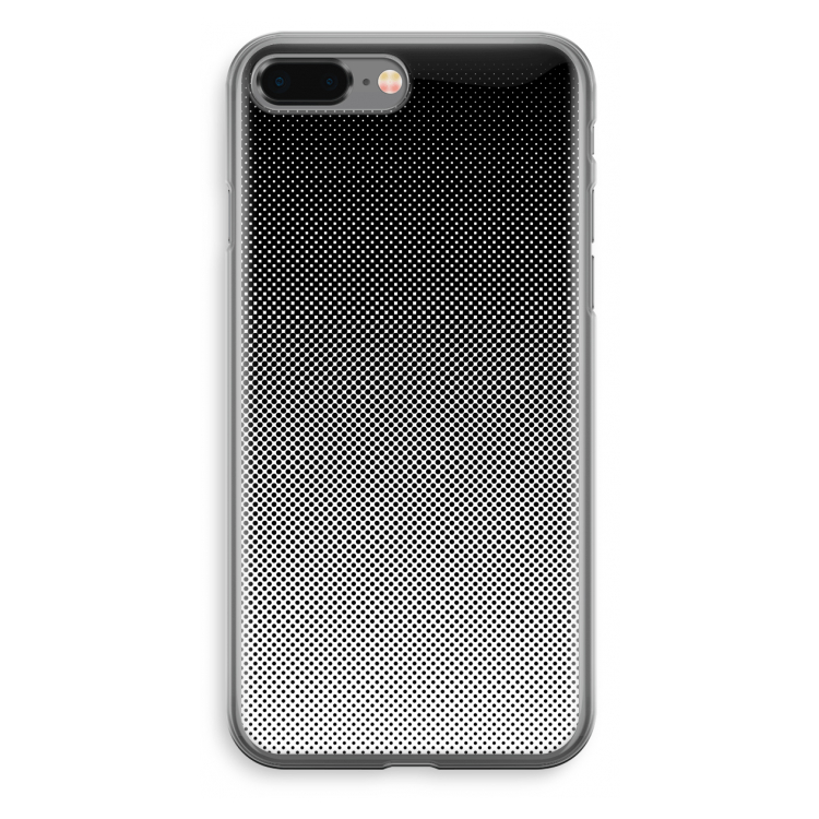 Musketon Halftone: iPhone 8 Plus Transparant Hoesje