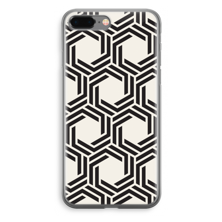 Geometrisch patroon: iPhone 8 Plus Transparant Hoesje