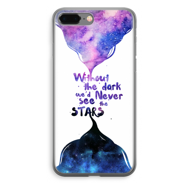 Stars quote: iPhone 8 Plus Transparant Hoesje