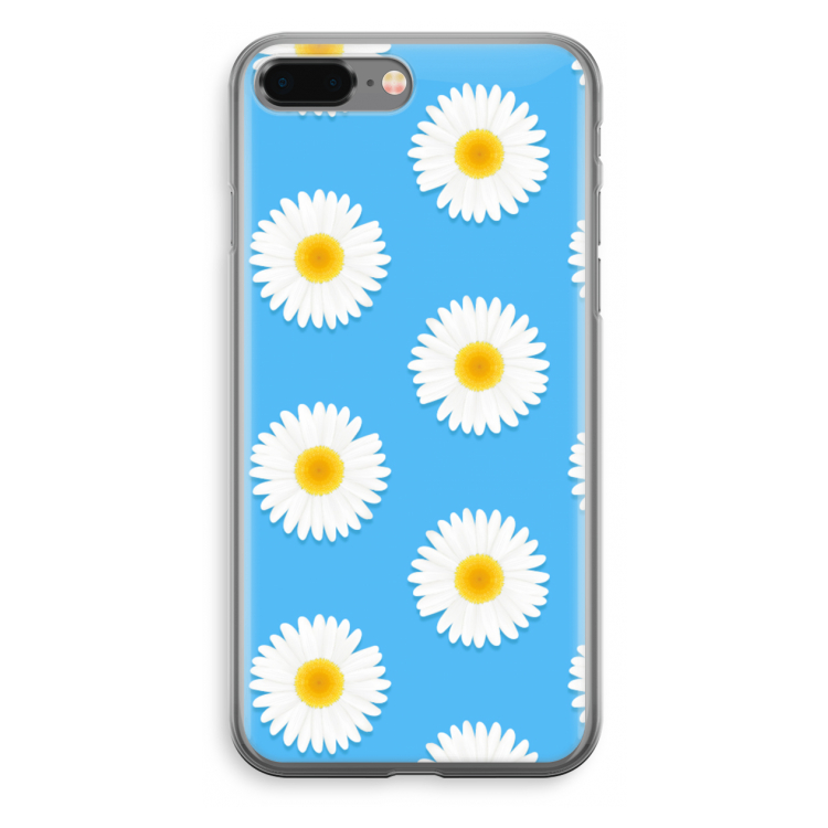 Margrietjes: iPhone 8 Plus Transparant Hoesje