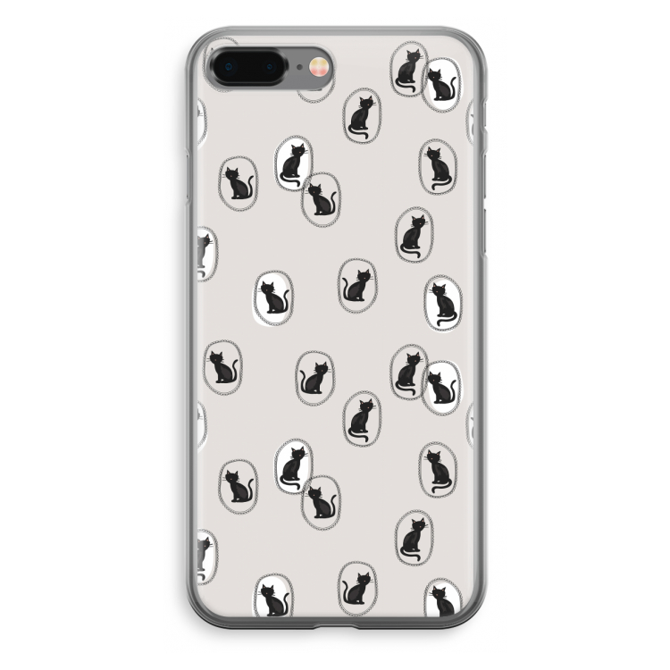 Miauw: iPhone 8 Plus Transparant Hoesje