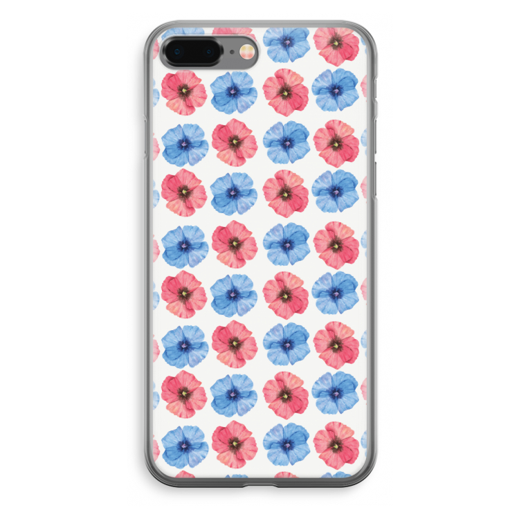 Klaproosjes: iPhone 8 Plus Transparant Hoesje