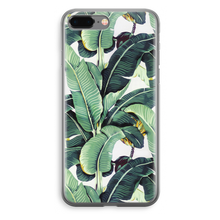 Bananenbladeren: iPhone 8 Plus Transparant Hoesje