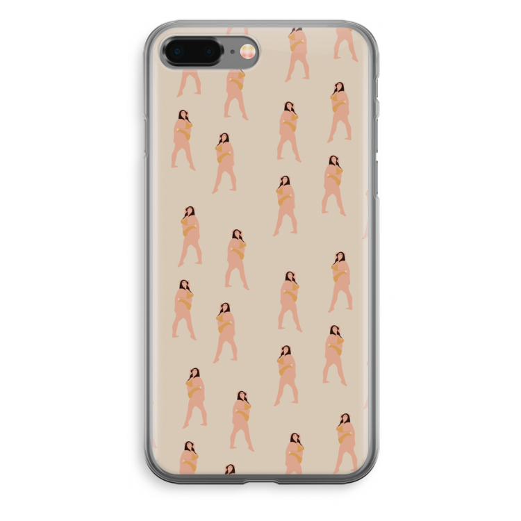 You're so golden: iPhone 8 Plus Transparant Hoesje