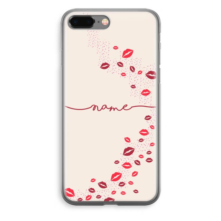 Kusjes: iPhone 8 Plus Transparant Hoesje