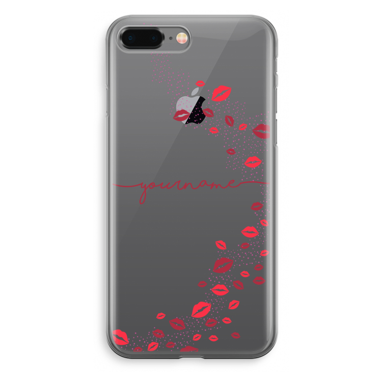 Kusjes: iPhone 8 Plus Transparant Hoesje