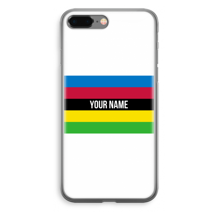 WK Wielrennen: iPhone 8 Plus Transparant Hoesje