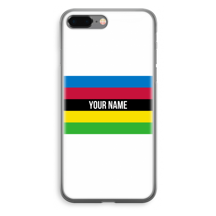 WK Wielrennen: iPhone 8 Plus Transparant Hoesje