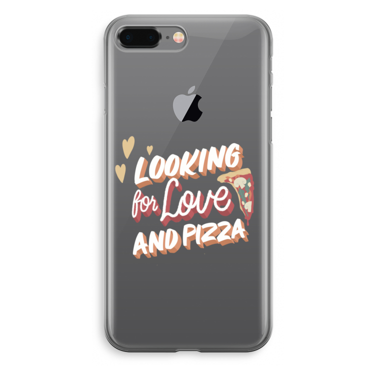 Pizza is the answer: iPhone 8 Plus Transparant Hoesje