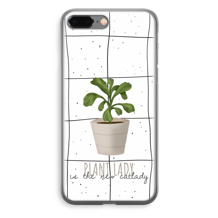 Kamerplant op vensterruit: iPhone 8 Plus Transparant Hoesje